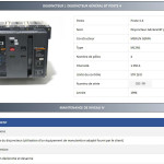 Extrait du rapport de maintenance BT MasterPact